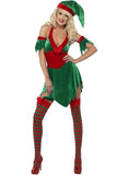 Deluxe Christmas Santa's Helper Costume For Women Green