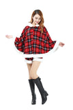Costume de Père Noël à Capuche à Capuche de Luxe Rouge