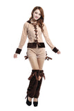 Fantaisie Lace Up Noël Renne Santa Helper Costume Abricot