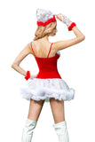 Sexy Bretelles Spaghetti Robe De Père Noël Costume De Noël Rouge