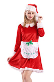 Adult Deluxe Mrs Claus Costume With Apron