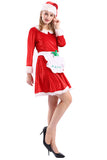 Adult Deluxe Mrs Claus Costume With Apron
