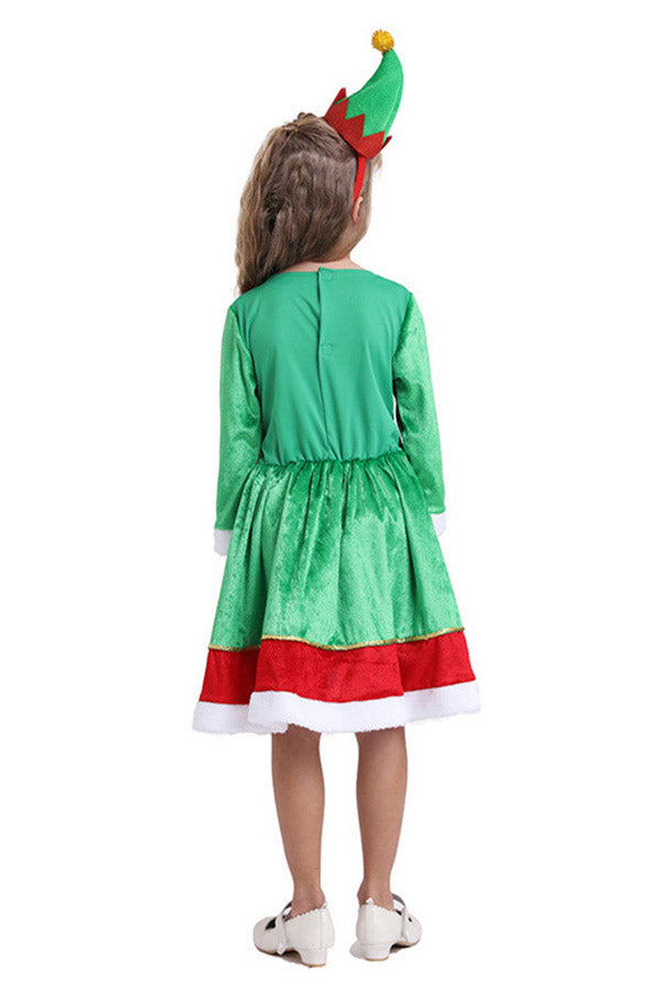 Costume d'elfe vert pour fille