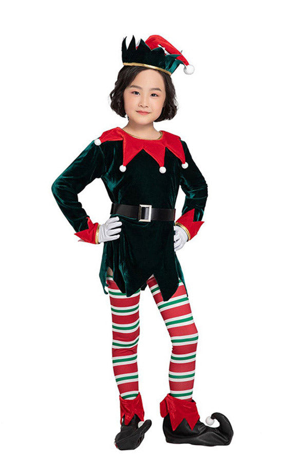 Elf Costume Child Christmas Tunic Outfit