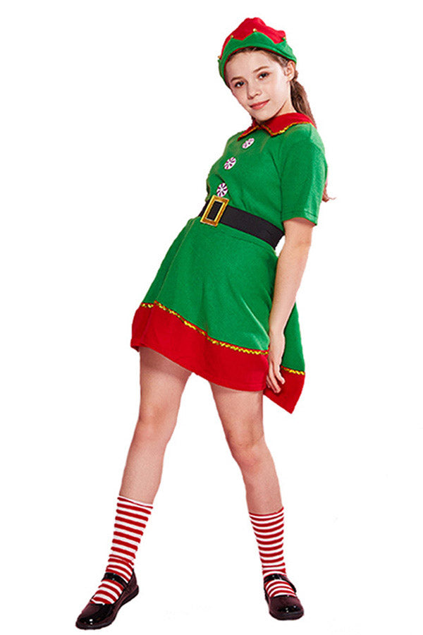 Christmas Elf Costume For Girls Elf Outfit Green
