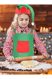 Funny Christmas Elf Costume Tablier Vert