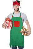 Cute Christmas Adult Elf Apron Suit Red