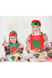 Cute Christmas Adult Elf Apron Suit Red