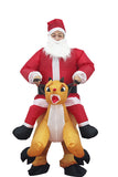 Xmas Santa Ride A Reindeer Inflatable Costume