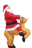 Xmas Santa Ride A Costume Gonflable de Renne