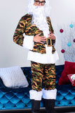 Santa Claus Outfit Adult Camouflage Christmas Costume