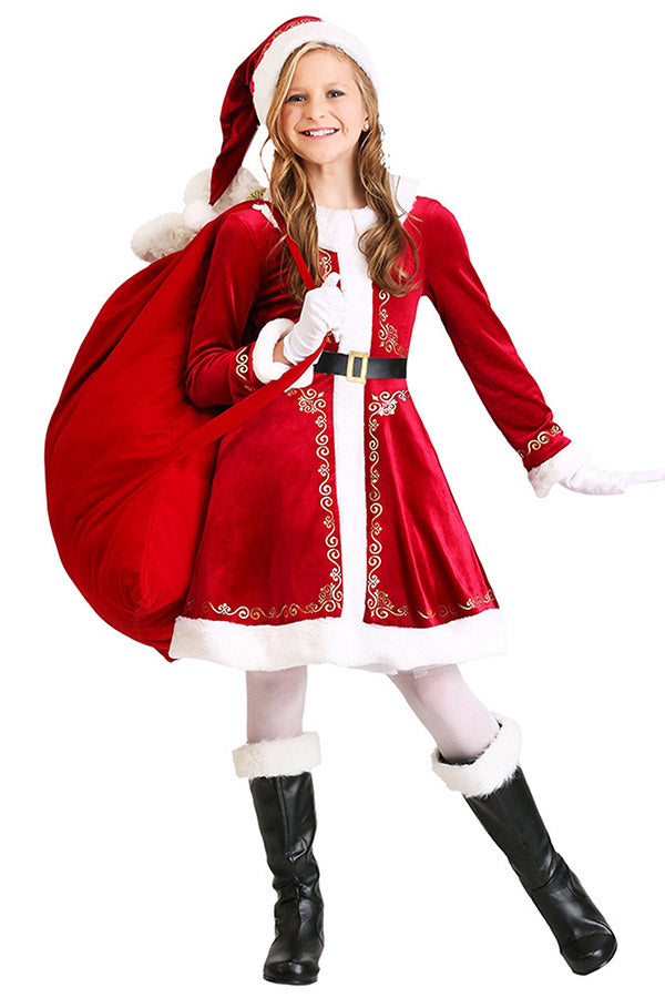 Santa Claus Costume For Girl