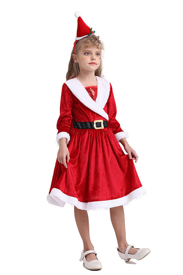 Christmas Santa Costume For Girl