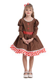 Girls Gingerbread Man Dress Costume