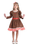 Girls Gingerbread Man Dress Costume