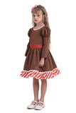 Girls Gingerbread Man Dress Costume