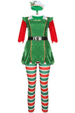 Womens Elf Dress Christmas Cosplay Outfit