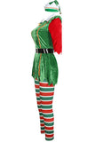 Womens Elf Dress Christmas Cosplay Outfit