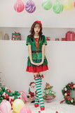 Elf Christmas Dress Costume For Women