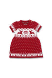 Baby Girl Christmas Ugly Dress Knit Holiday Dress Red