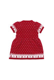 Baby Girl Christmas Ugly Dress Knit Holiday Dress Red