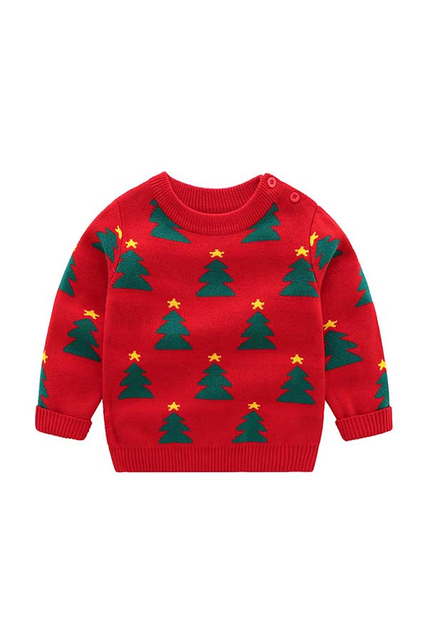 Baby Girls Boys Christmas Tree Cute Sweaters