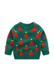 Christmas Tree Knit Sweater For Kids