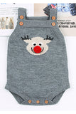 Infant Baby Christmas Reindeer Knitted Romper