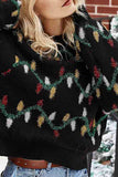 Womens Ugly Christmas Sweater Light Print Jumper