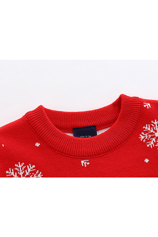 Boys Girls Reindeer Christmas Sweater