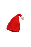 Bonnet Père Noël Tricoté Bébé Rouge