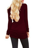 Pinkqueen Long Sleeve Turtleneck Dress Tunic T Shirt For Women