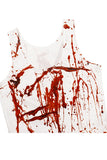 Scary Bloody Zombie Nurse Halloween Costume Dress White