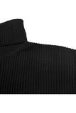 Womens Turtleneck Black Sweater Dress