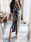 Women's Ruched Maxi Dresses Button Down Short Sleeve Maxi Shirt Satin Dress