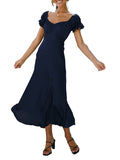 Women's Off Shoulder Long Vacation Dress Beach Cocktail Maxi Flowy Dress