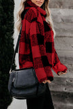Women'S Quarter Zip Plaid Pullover