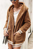 Women Jackets Teddy Coat With Hooded