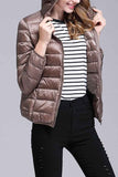 Portable Women Down Jacket Khaki