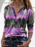 Womens Long Sleeve Geometric Oversized Sweatshirts