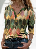 Womens Long Sleeve Geometric Oversized Sweatshirts