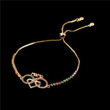 Mom's Gift Colored Zircon Mama Bracelets for Mother's Day Gift