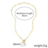 Vintage Baroque Pearl Necklace for Mom and Lover's Gift