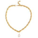 Vintage Baroque Pearl Necklace for Mom and Lover's Gift