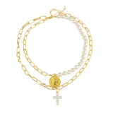 Vintage Baroque Pearl Necklace for Mom and Lover's Gift