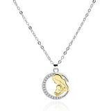 Mom's Embrace Zircon Necklace for Mother's Day Gift