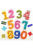 Magnetic Educational Cartoon 1-10 Number Wooden Refrigerator Magnet