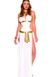 White Elegant Womens Cleopatra Halloween Costume