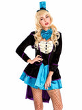 Black Mad Hatter Alice In Wonderland Circus Costume