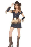Navy Blue Sexy Cowboys Country Circus Costume